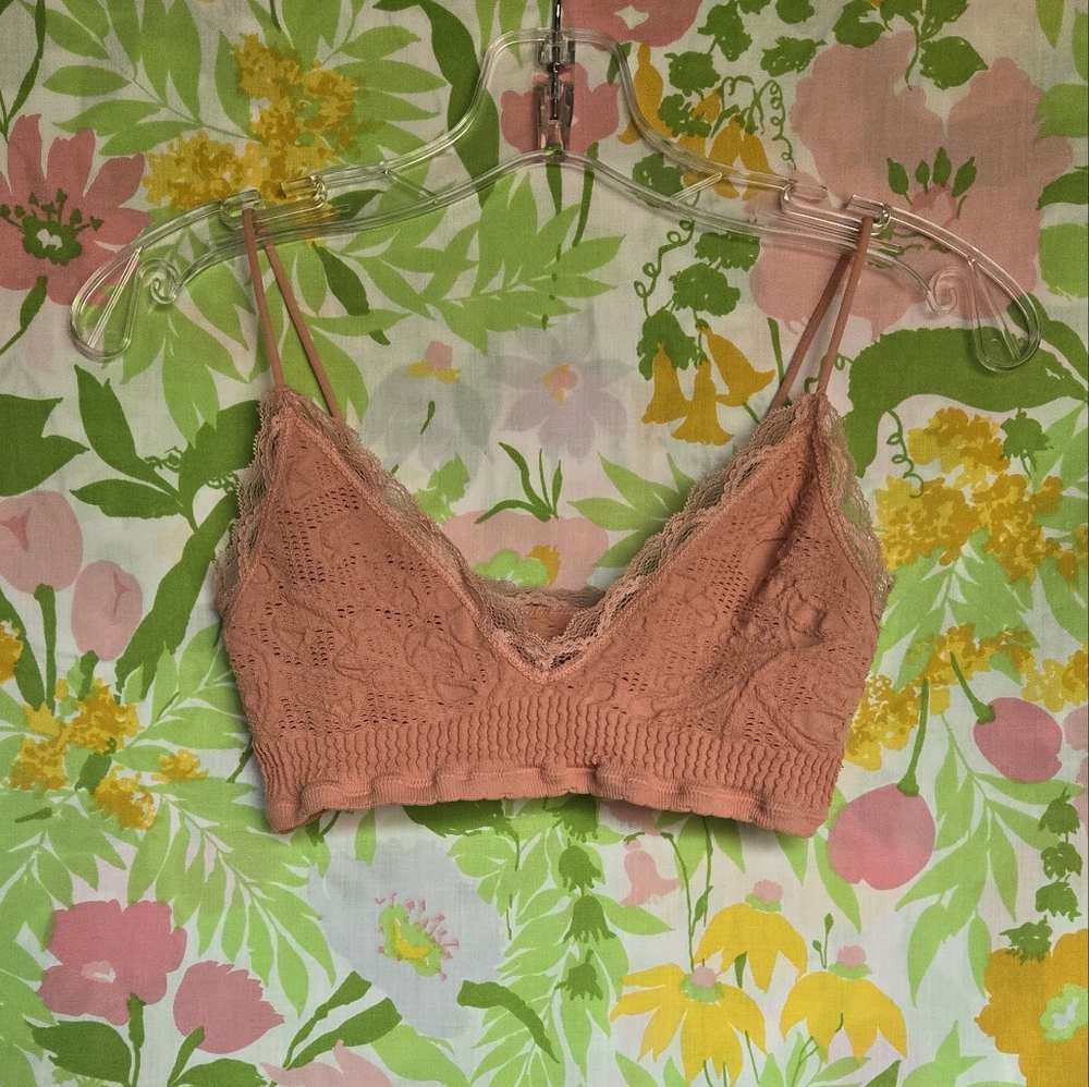 Urban Outfitters Peach Lace Bralette
